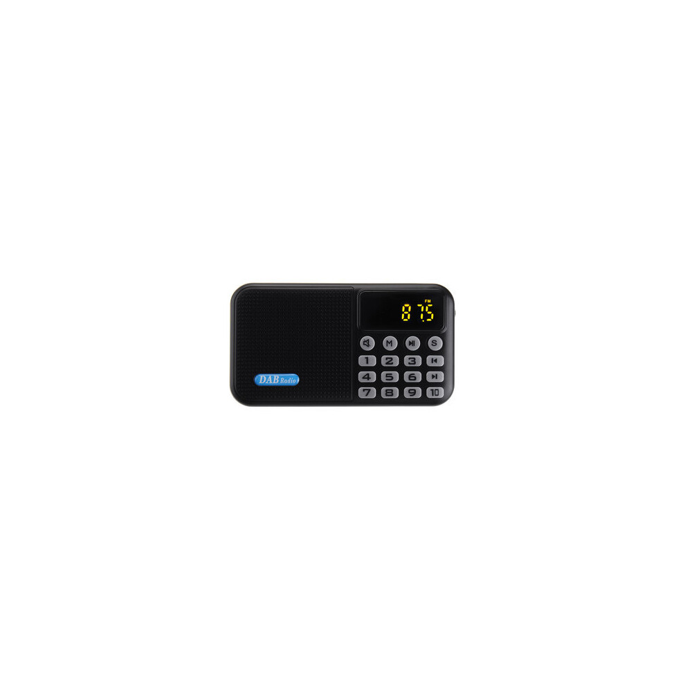 Portable Dab Plus Dab Fm Digital Radio Receiver Music Speaker Mp3 Player Support Usb Aux Tf Card 4151093679393