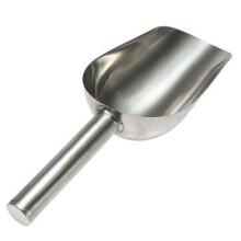 2Pcs Stainless Steel Wedding Party Buffet Bar Tools Ice Scoop Ice Scraper Candy Spice Scoop