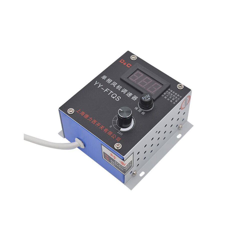 Yy-Ftqs 220V Single-Phase Motor Speed Controller Temperature Adjustment And Dimming Thyristor Electronic Voltage Regulator Stepless Speed Governor 8651943789808