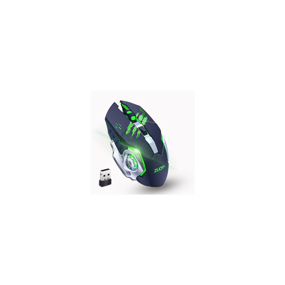 Mmr4 Wireless Mouse 2.4Ghz Receiver Led Mute Silent Rechargeable Usb Gaming Computer Optical Game Mice For Laptop Pc Computer 4151093652693