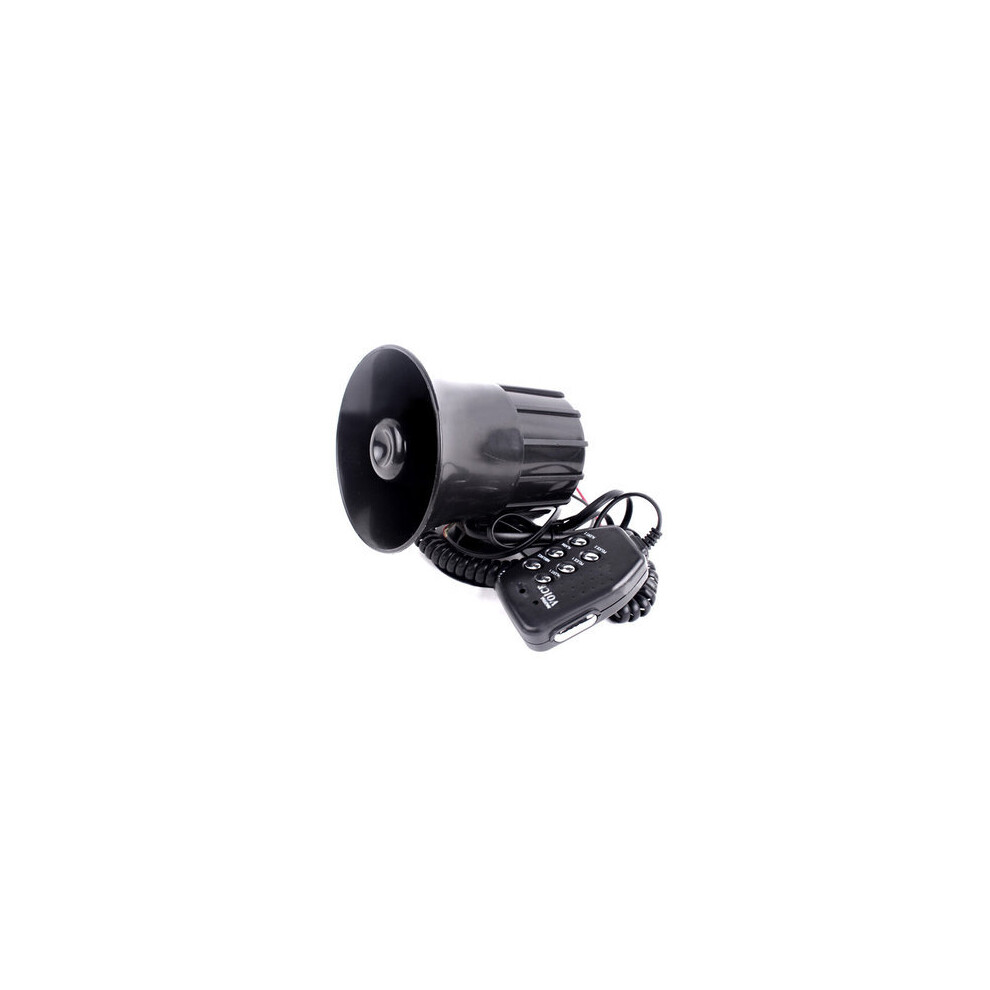 Motorcycle Car 6 Sound Loudspeaker Horn Speaker Alarm With Mic 5202984945345