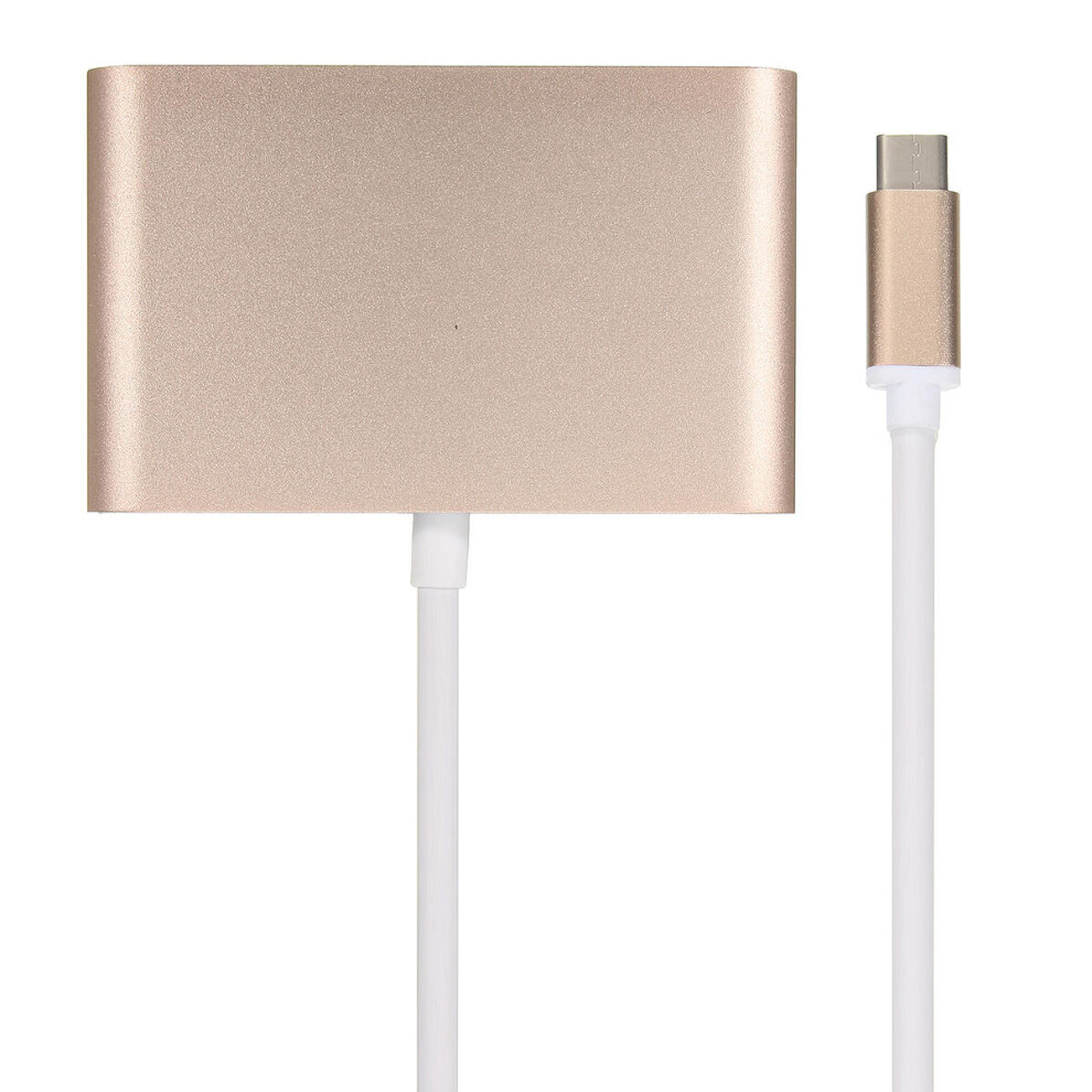 Usb 3.1 Type C To Vga Monitor Usb 3.0 Type C Female Charger Adapter Converter For Macbook 840079120533