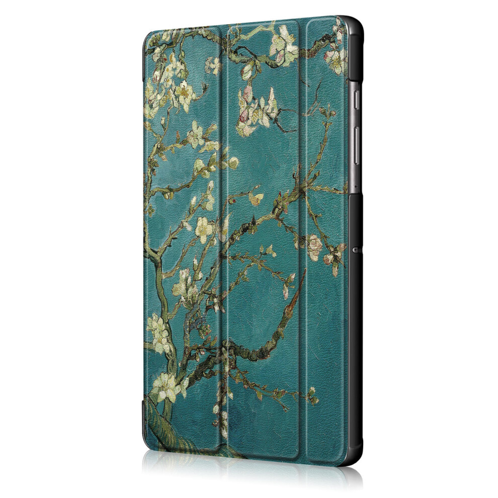 Printing Tri-Fold Tablet Case For Samsung Tab S6 10.5 - Apricot Blossom 4151093643073