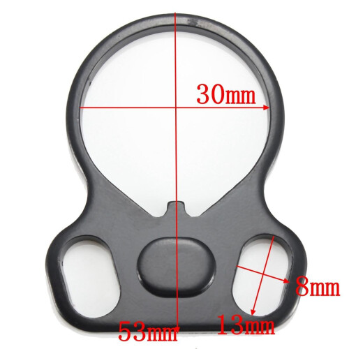 5Pcs Tactical End Plate Oval Dual Loop Sling Ring Mount Adapter 2
