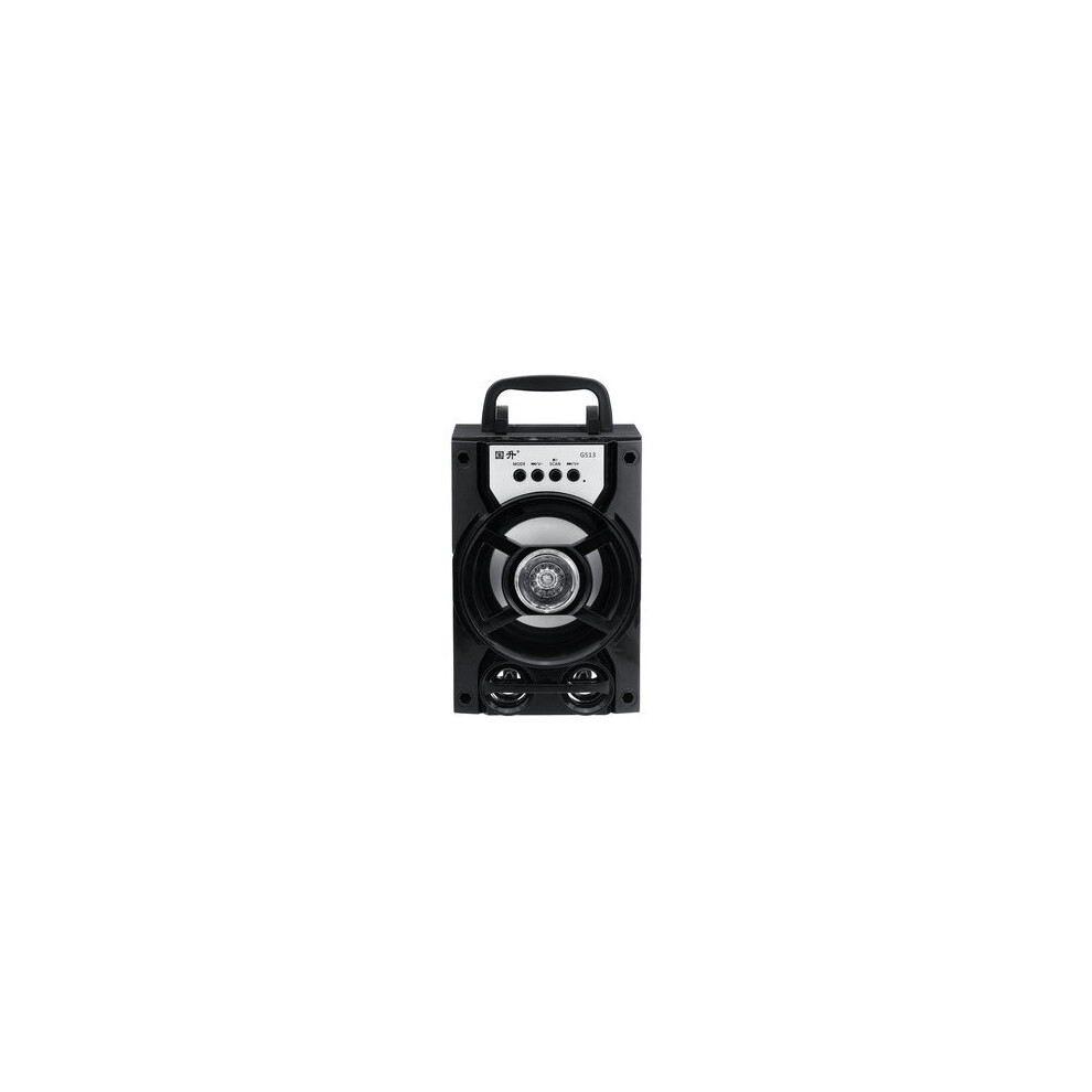 Portable Bluetooth Subwoofer Speaker Tf Card U Disk Music Player Fm Radio Microphone For Meeting Dance Party Lecture Black 4151093680566
