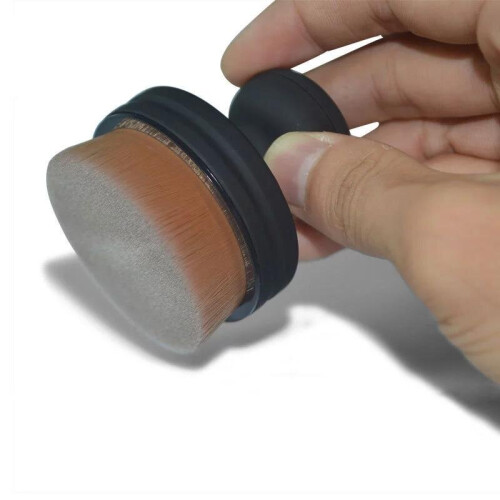 Round Push Pull Makeup Brushes Face Foundation Concealer Powder Loose Powder 2