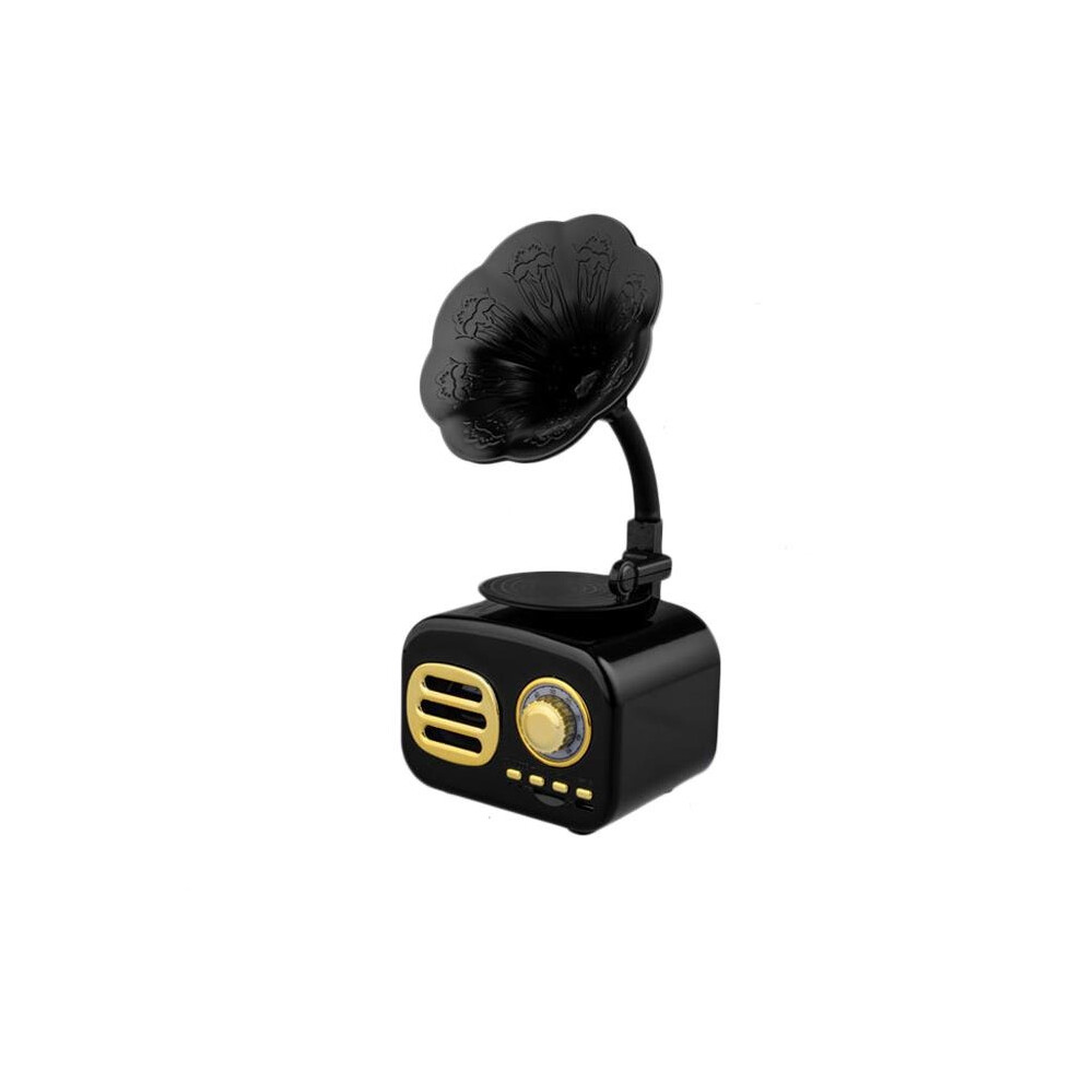 Retro Sound Phonograph Record Player Bluetooth Speaker Radio Music Mp3 Player Black 4151093680580