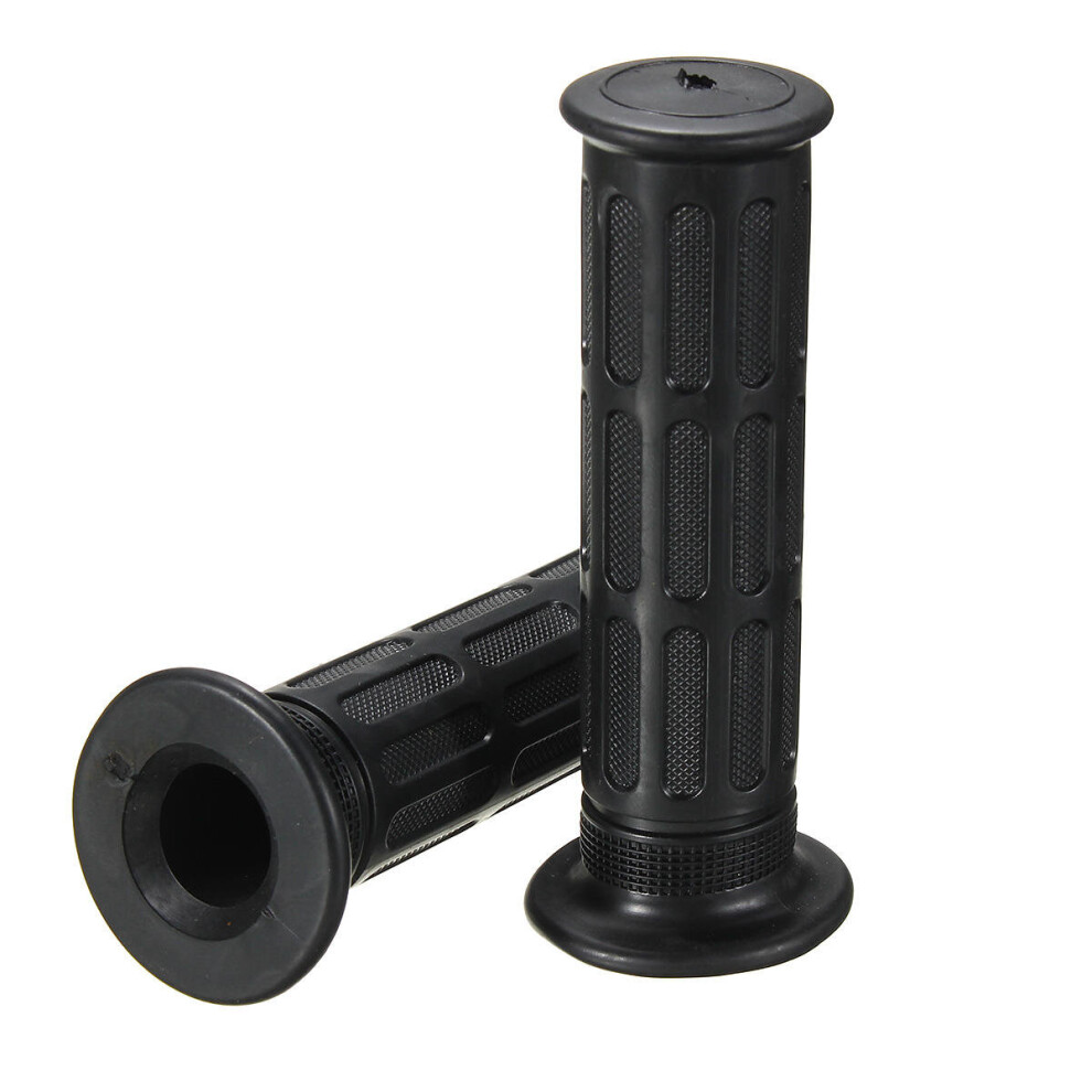 3Pair 23Mm 7/8Inch Motorcycle Bike Handlebar Hand Grips Bar End Unverisal Black 5202984946335