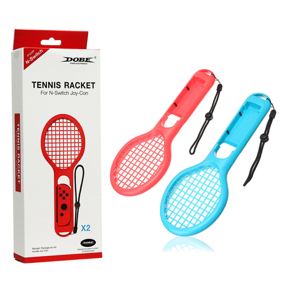 2Pcs Dobe Tns-1843 Tennis Racket Racquet Game Controller Gamepad For Nintendo Switch Joy-Con Game Console 4191026517651