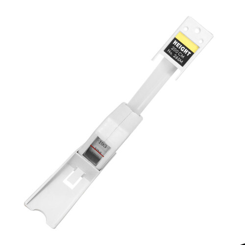 2PC 200cm Roll Ruler Wall Mounted Height Stadiometer Measure Metering Tape Tool White 1