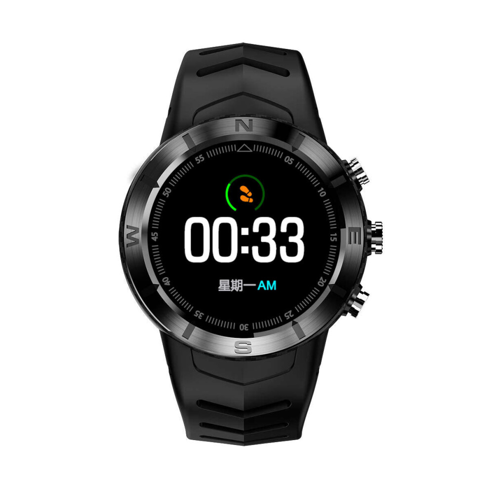 Dt08 Full Touch Wristband Compass Hrv Hr And Blood Pressure Monitor 20 Days Standby Smart Watch Black 6441594711868