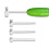 4pcs/Set Replaceable Head Vegetable Spiral Cutter Muti-funtion Vegetable Cutter Drill Spiralizer Digging Core Device 1