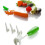 4pcs/Set Replaceable Head Vegetable Spiral Cutter Muti-funtion Vegetable Cutter Drill Spiralizer Digging Core Device 3