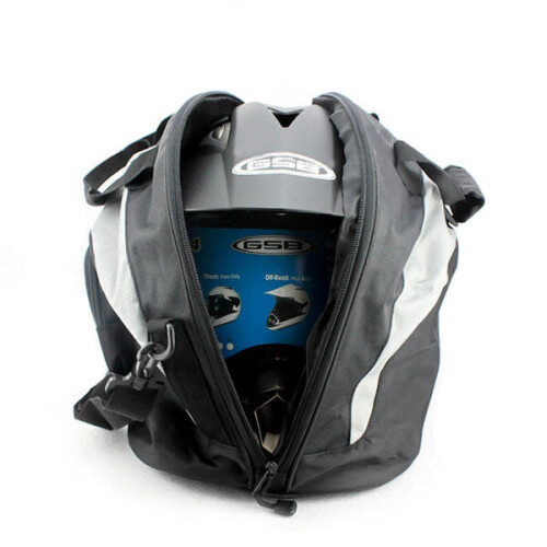 Portable Motorcycle Full Face Helmet Bag Backpack Black Waterproof 1