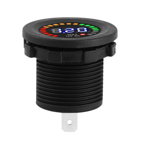 DC 12 V Motorcycle Car LED Digital Display Voltmeter Waterproof Volt Meter Voltage Gauge Voltage Tester Meter 1
