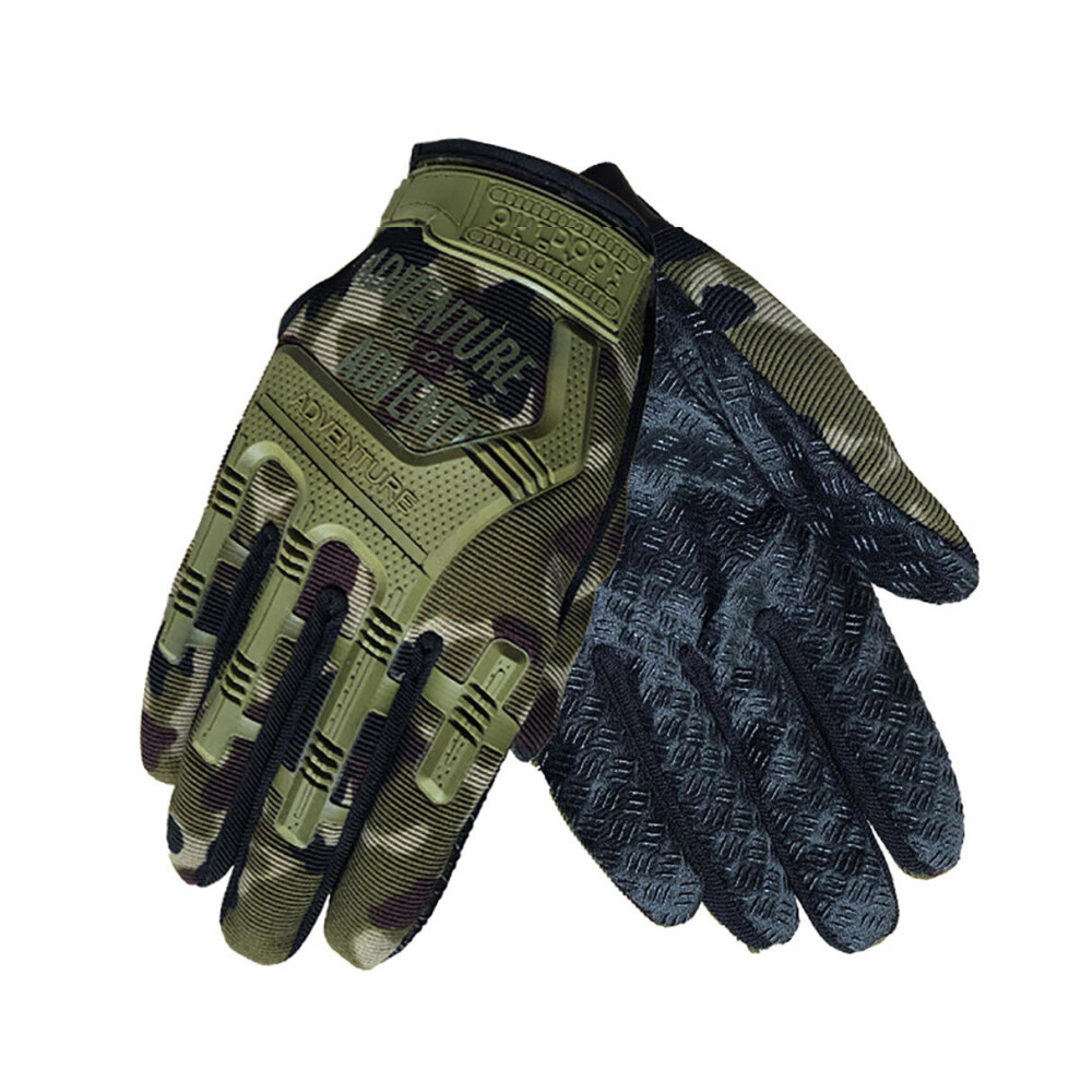 Motorcycle Full Finger Tactical Gloves Military Army Outdoor Hunting Cycling Sports ARMY GREEN COLOUR-image-OPC-P79C8Q8-NEW