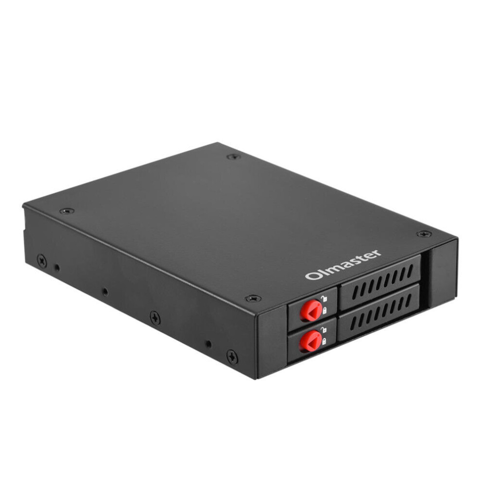 Mr-6201 2.5Inch Usb3.0 / Usb2.0 Sata Hdd Ssd Hard Drive Enclosure 2 Bays With Lock 5Gbps Hard Disk External Case Black 840079134417