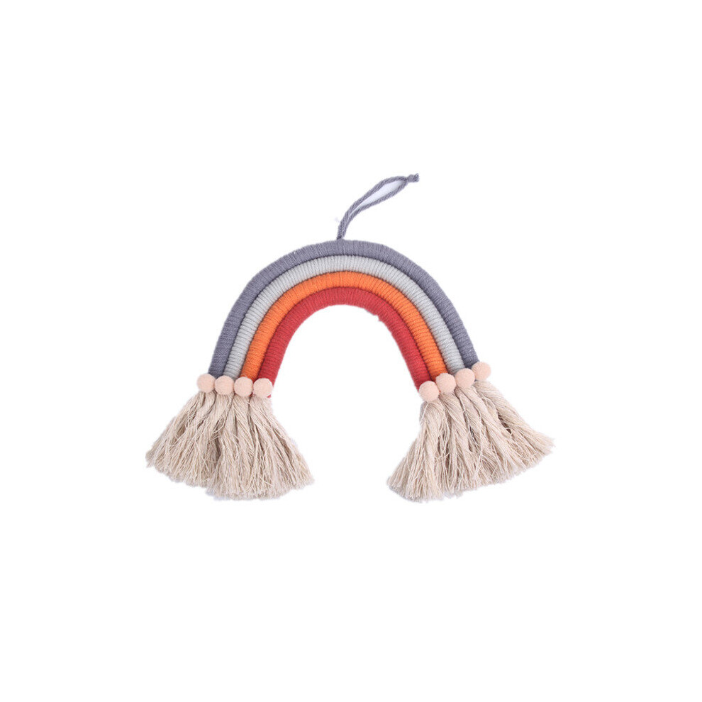 Nordic Style Curtain Tassel Rainbow Wall Hanging Ornament Cotton Tapestry Decorations