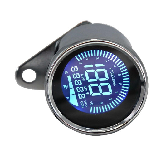 Motorcycle Digital Odometer Speedometer Tachometer  Fuel Level Gauge 1