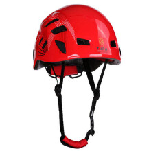 Outdoor Rock Climbing Helmet Mountaineering Safety Head Protector For Caving Rescue Expansion RED