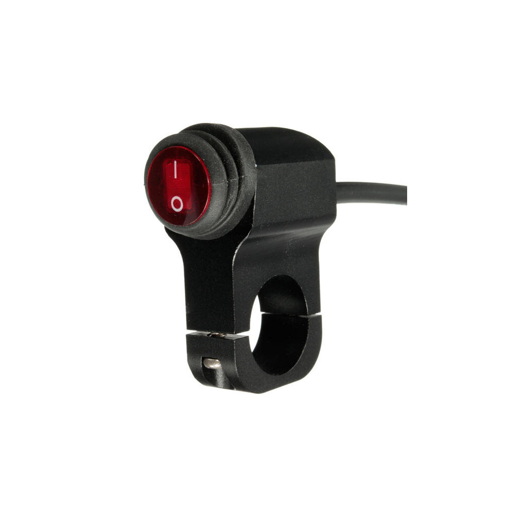 12V 16A Motorcycle Handlebar Grip Switch Aluminum Alloy Waterproof With Indicator Light 840079315281