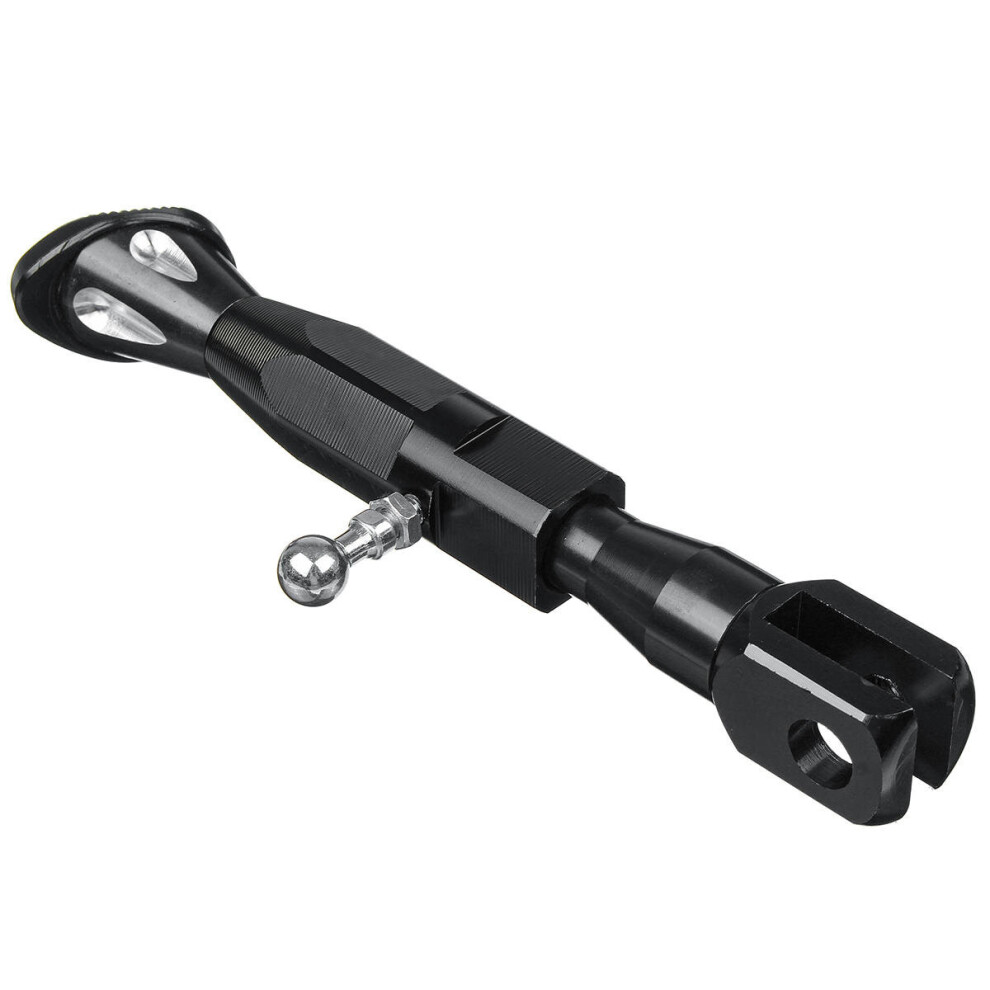 Universal Adjustable Motorcycle Scooter Cnc Aluminum Side Kickstand Stand Prop Post Color Black 4191026502923