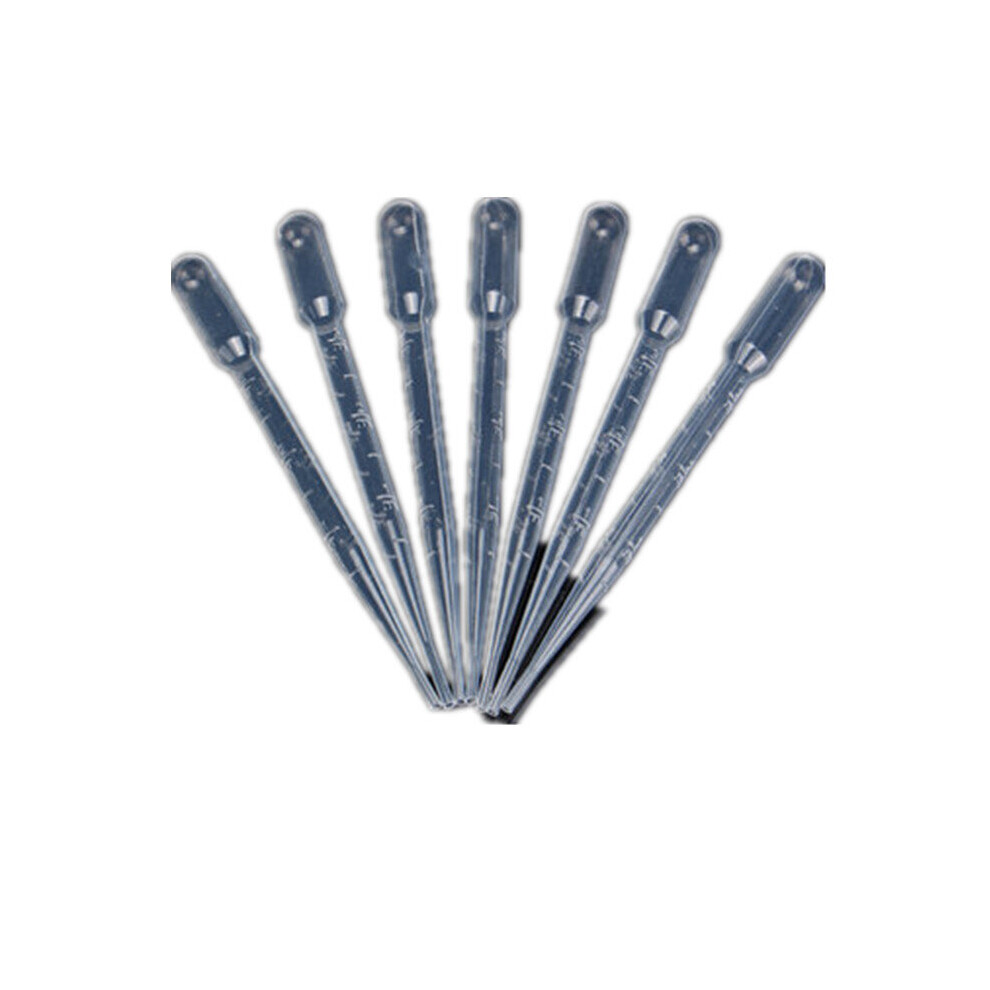 100PCS 3ML Disposable Pipettes Plastic Dropper Graduated Transfer Liquid Paint-image-OPC-P79C98D-NEW