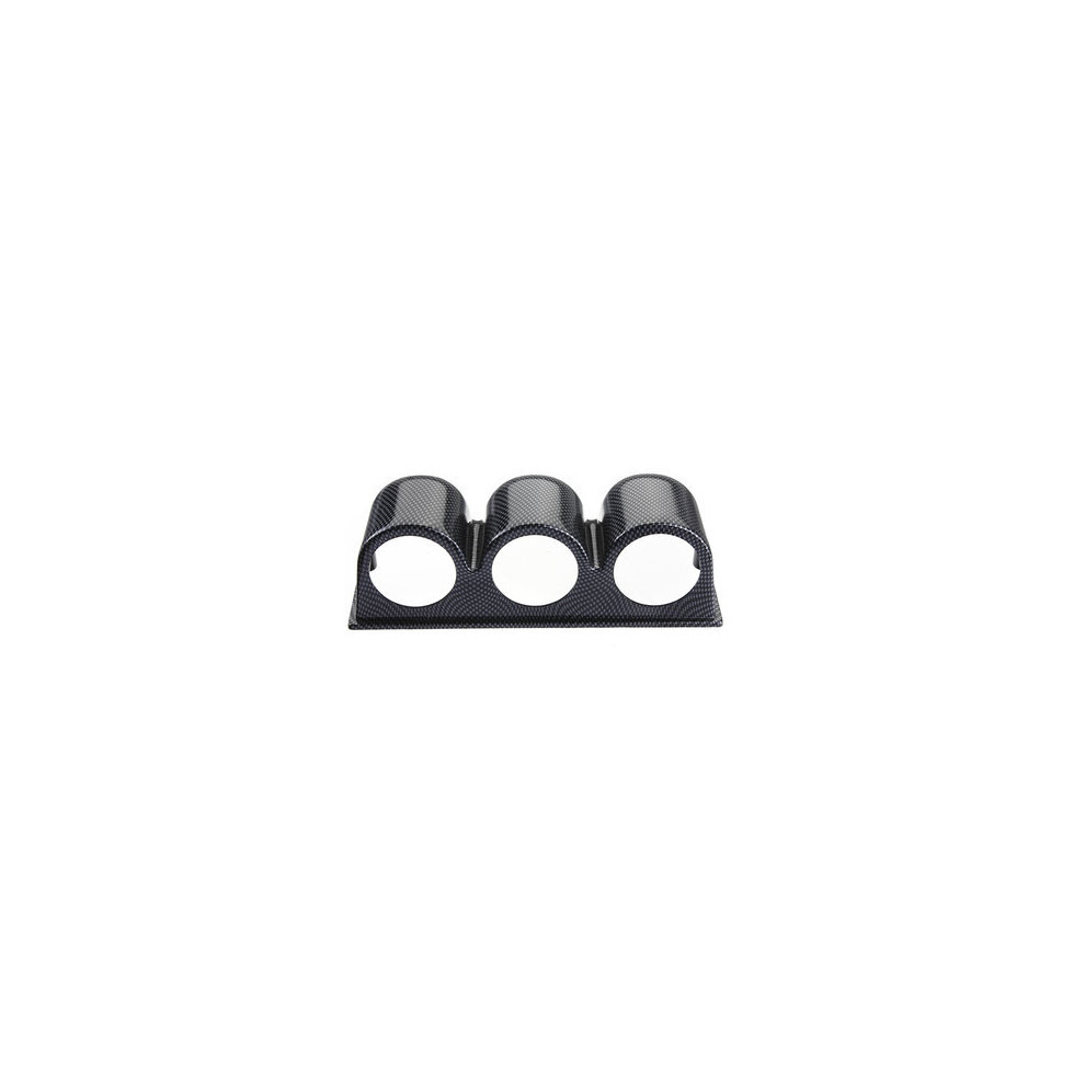 52Mm Carbon Fiber Look Dash 3 Hole Gauge Meter Mount Holder Pod 5202984947776