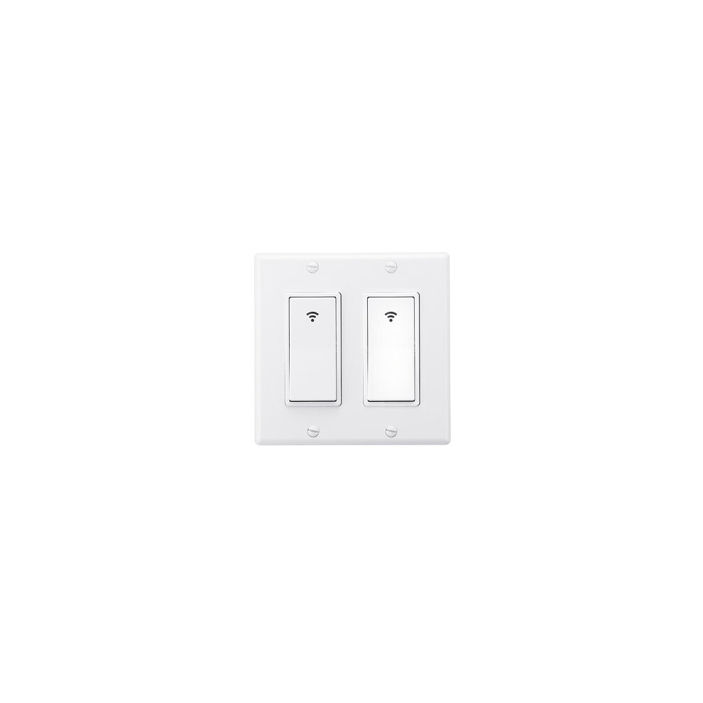 2 Gang Ac 100-240V Smart Wifi Mechanical Switch Wall Panel Mobile App Remote Control Works For Alexa Google Home Ifttt 4151093681334