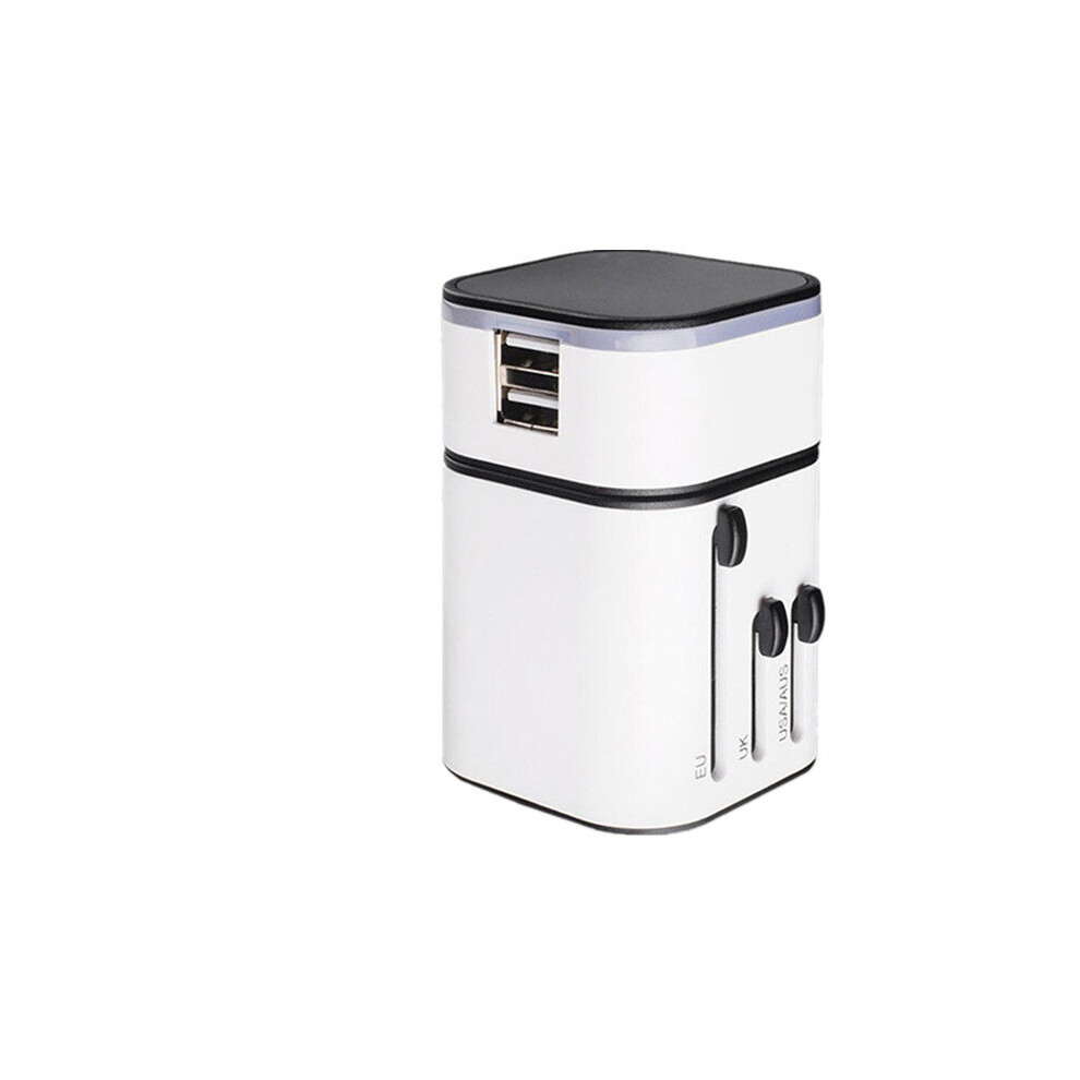 Universal Conversion Converter Global Charger Plug Travel Power Adapter Dual Usb Ports 6901722570502