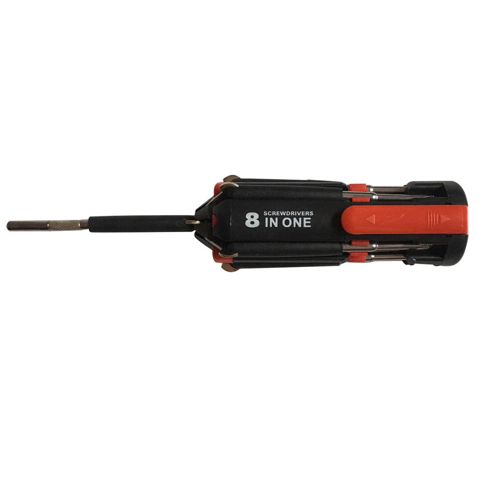 Household Multi-Function Screwdriver 8-In-1 Screwdriver Set Diy Hardware Tool With Led Light 8651936566508