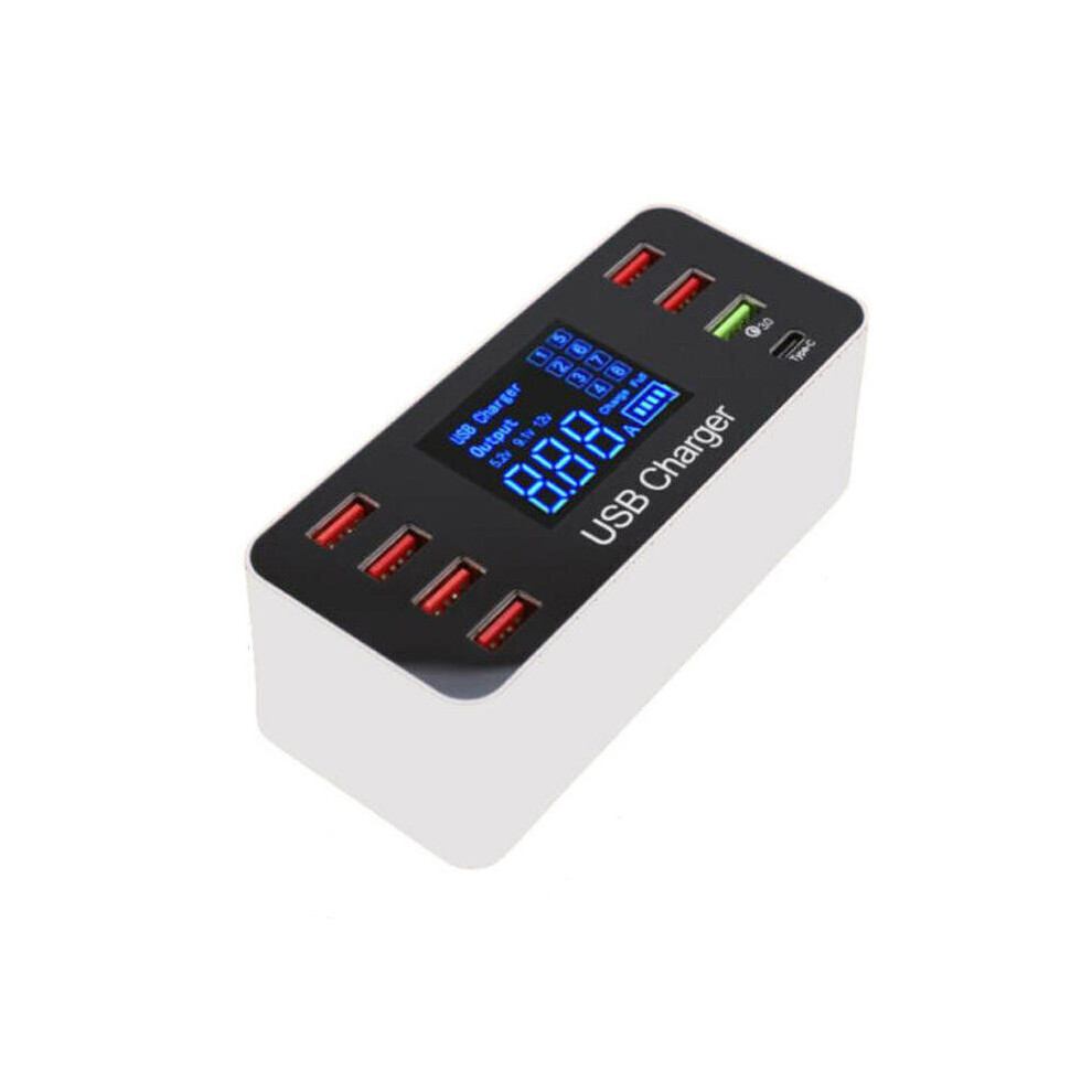 40W Qc Smart Desktop Fast Charging Station Charger 7 Usb Port Charger 6901722569285