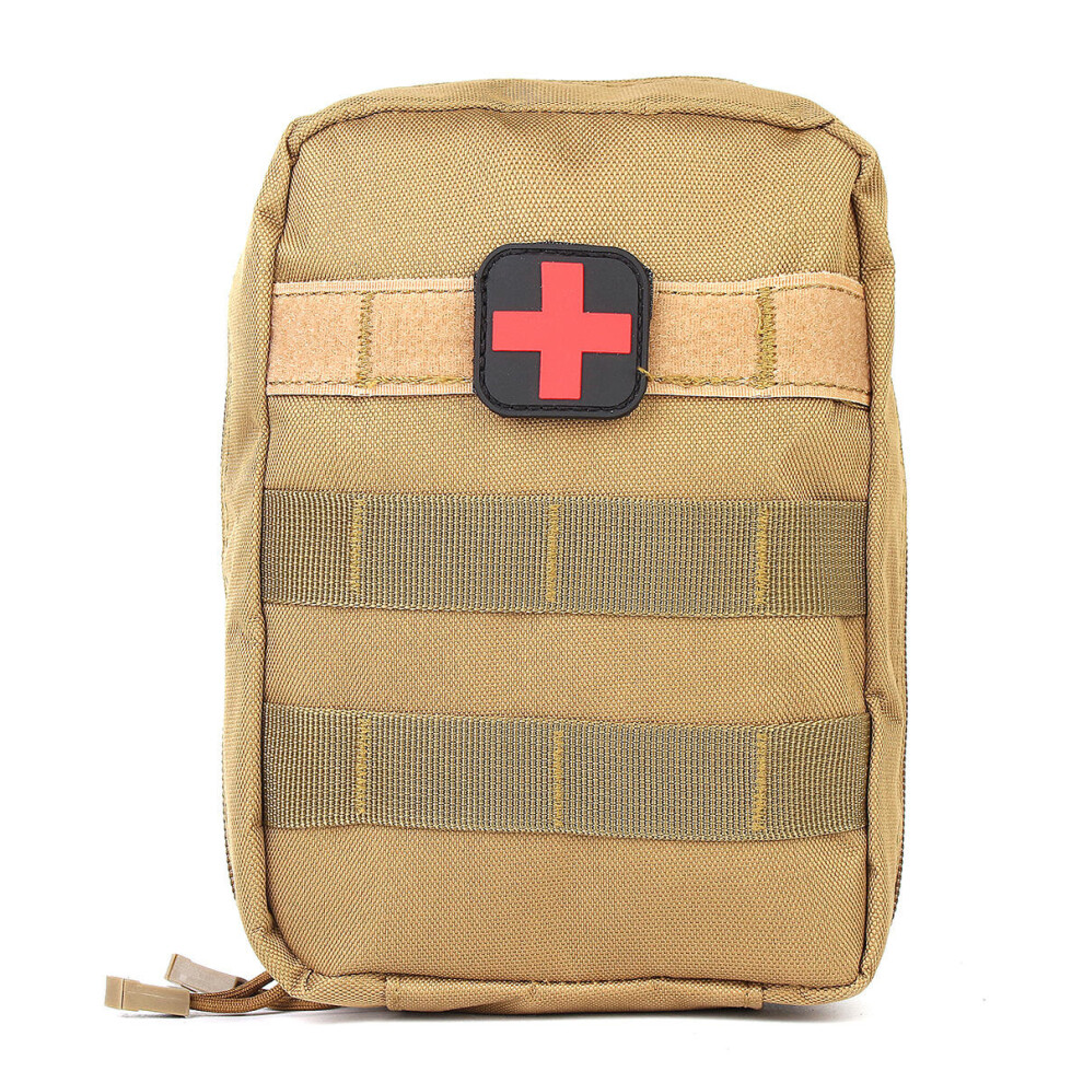Waterproof Nylon Tactical Molle Bag Medical First Aid Utility Emergency Pouch Camping Hiking MUDCOLOR