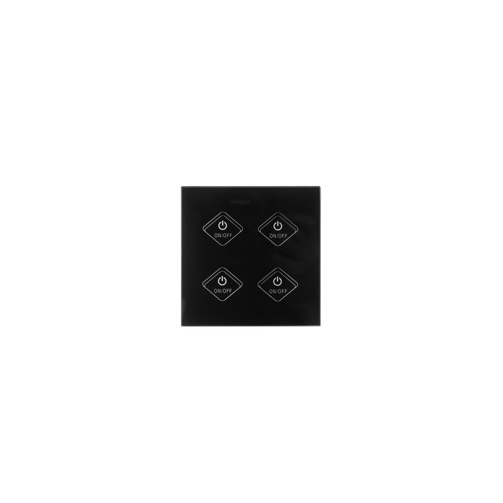 Uk Wifi Touch Switch 4Ch Ac90-250V Tempered Glass Led Light Control Switch Smart Home Switch Voice Control For Alexa 4151093682393