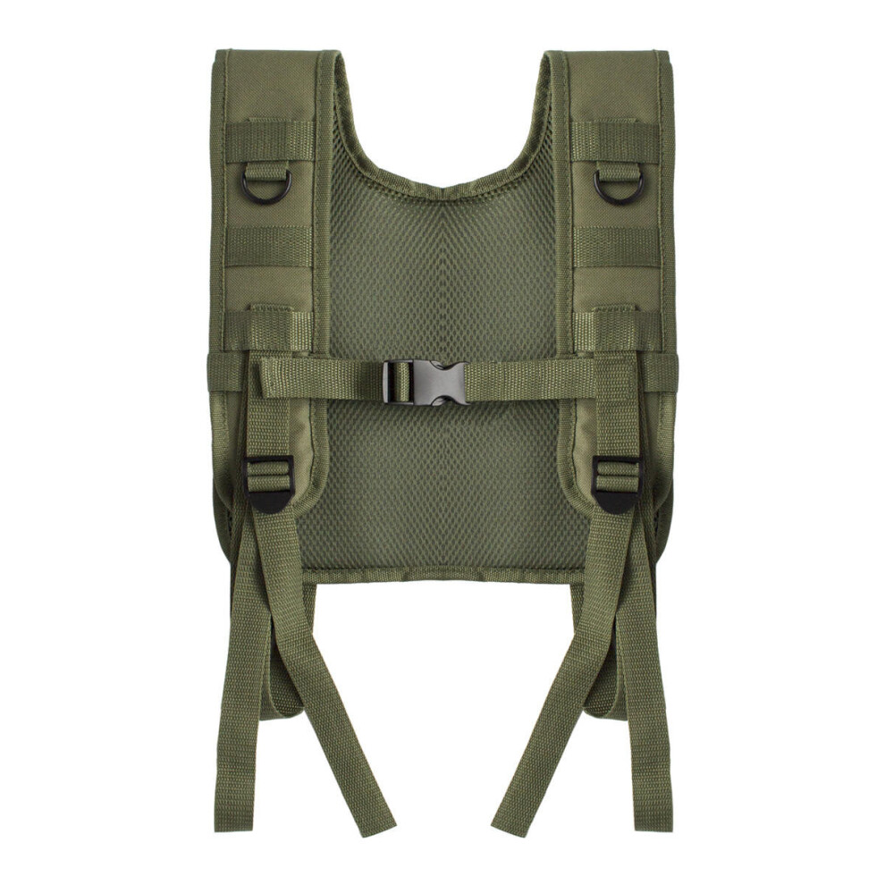 Tactical H-Harness Waist Battle Suspenders Hunting Molle Vest Chest Rig 8651937566378