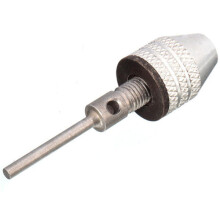 2Pcs 0.3-4mm Mini Keyless Drill Chuck Electric Grinder Adapter with 3mm Connecting Rod for Dremel