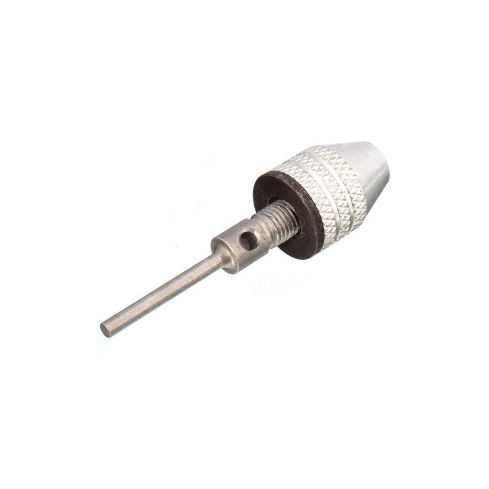 2Pcs 0.3-4mm Mini Keyless Drill Chuck Electric Grinder Adapter with 3mm Connecting Rod for Dremel