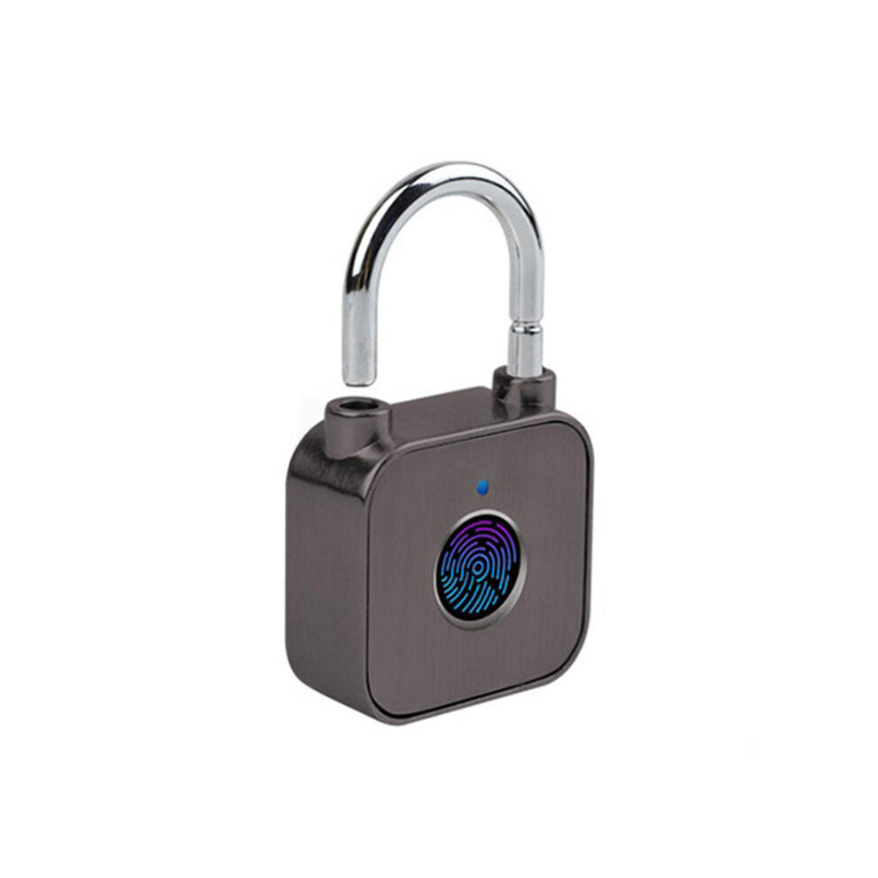 Fingerprint Lock Usb Rechargeable Waterproof Smart Thumbprint Padlock Anti-Theft Electric Door Lock For Luggage Case 4151093611287
