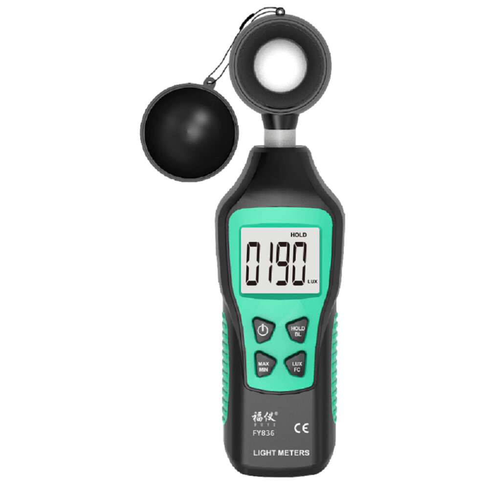 Fy836 Mini Digital Lux Meter 0-200000 Lux Lcd Display Handheld Illuminometer Luminometer Photometer Luxmeter Meter Light 6901722560848