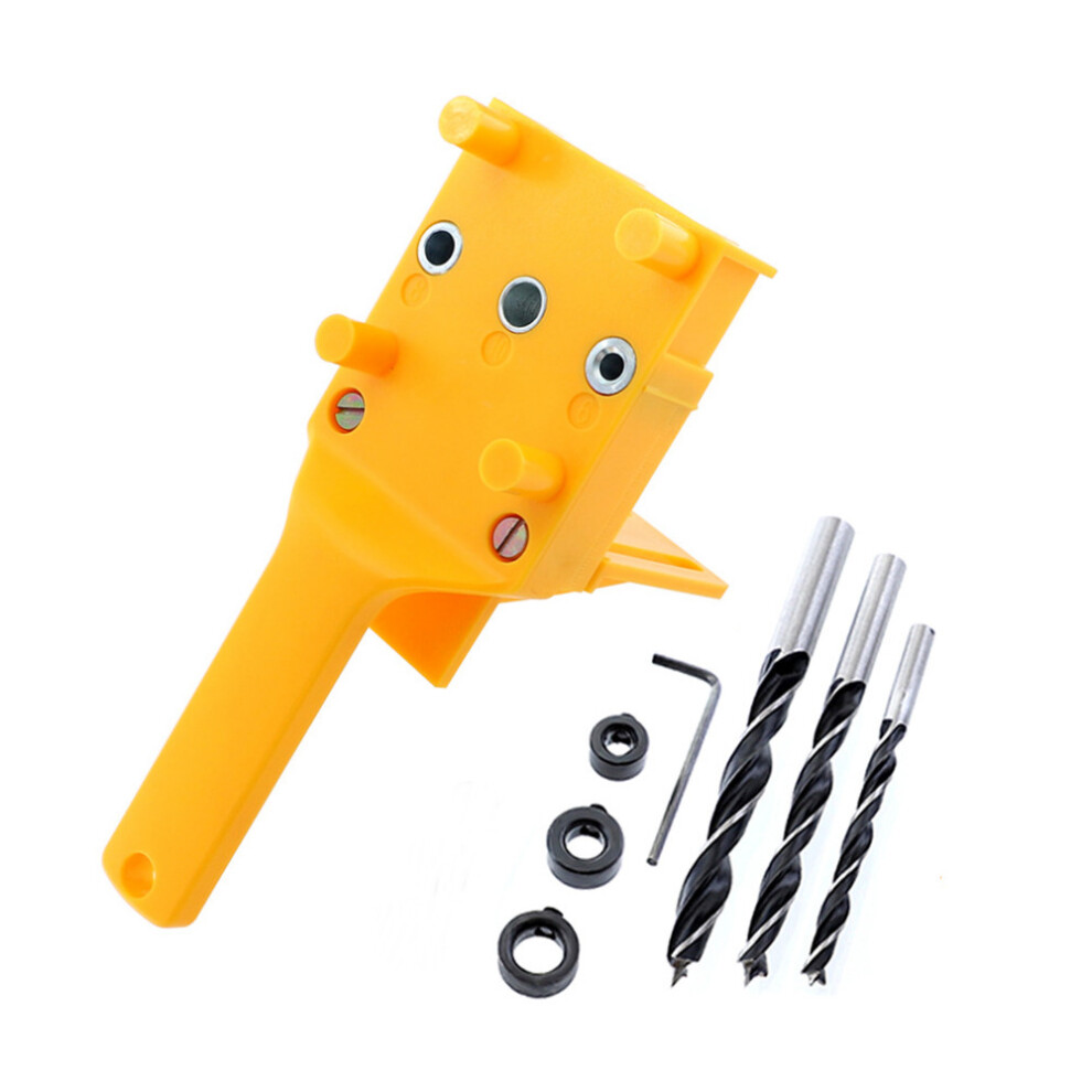 6 8 10Mm Woodworking Dowel Jig Set Drill Guide With Dirll Bit Pocket Hole Jig For Carpentry 6901722573510