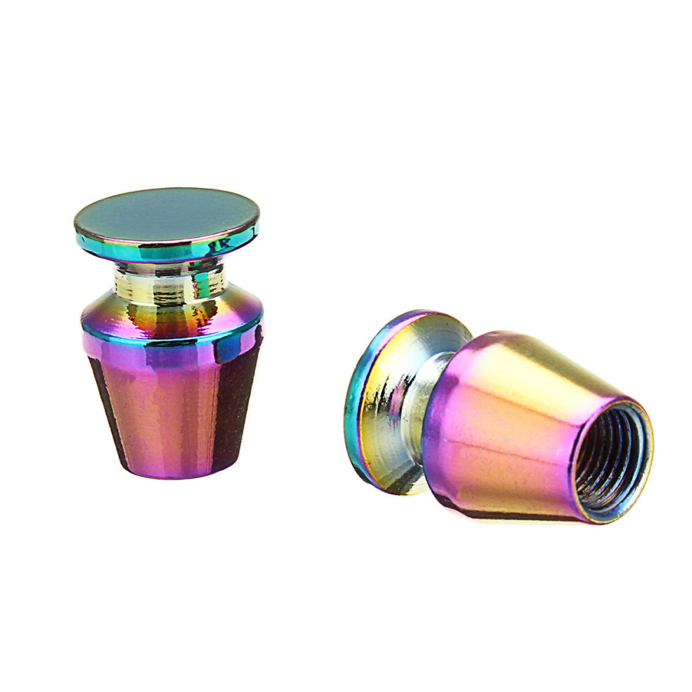 5Pcs Universal Car Tyre Tire Valve Stem Caps Wheel Valve Cover Neon Multi Color 840079144867