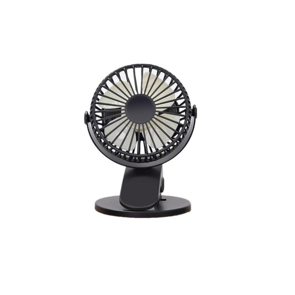 360° Rotation Mini Fan Battery Operated/USB Rechargeable Clip on Fan for Baby Stroller/Gym/Office/Study