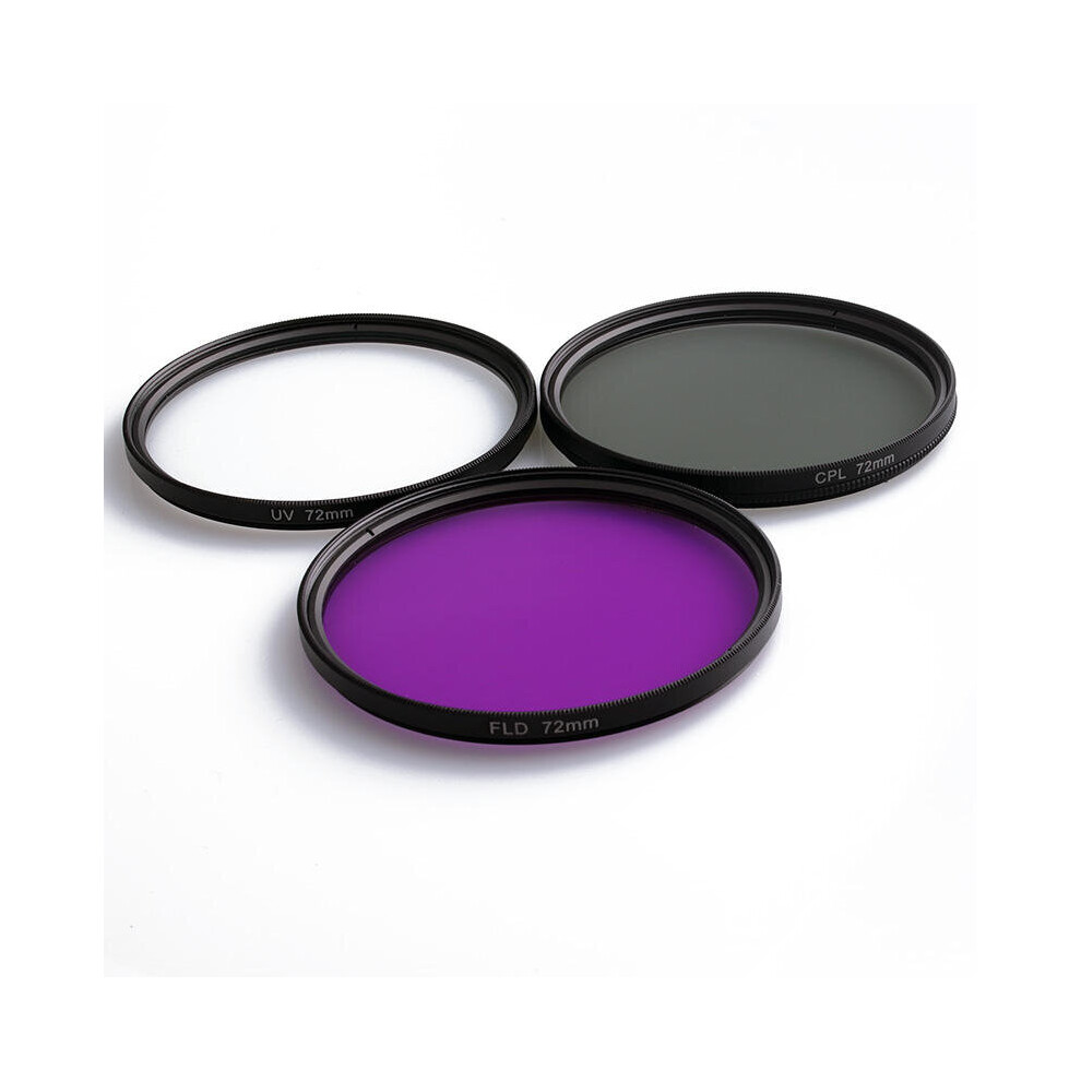 Lightdow 3 In 1 Uv Cpl Fld Lens Fliter For Dslr Camera 4151093607006