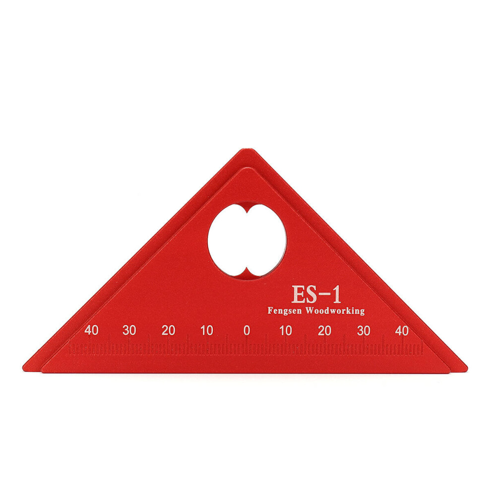 Triangle Ruler Aluminum Alloy Speed Metric Square Woodworking 45° Measuring Tool 8651948789599