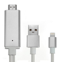 L0-1 for Lightning to HD Wired HD Cable Display Dongle Stick for IOS SILVER