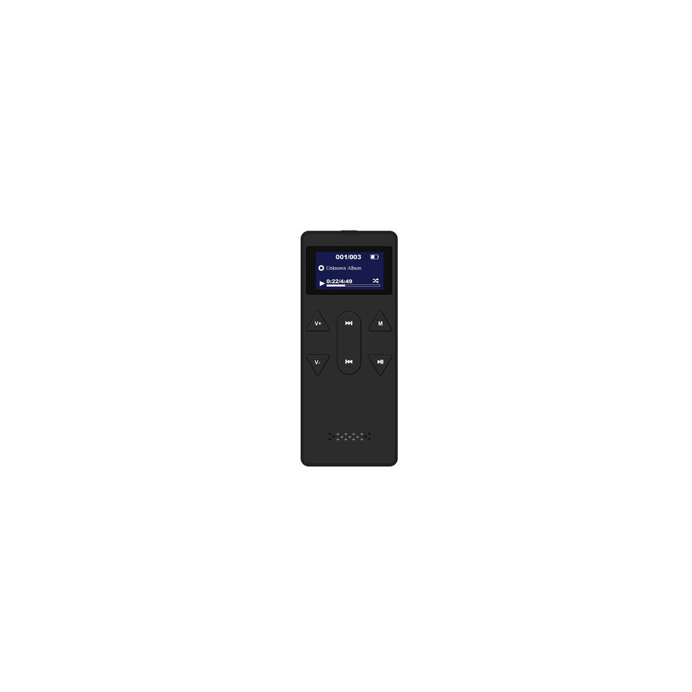 Q32 Lossless Mp3 Music Player With Earphone Flac Ape E-Book Fm Radio Recording Music Player 8G Black 4151093680436