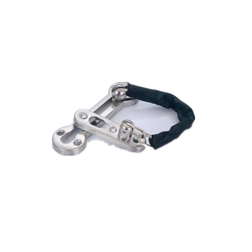 2 Pcs 304 Stainless Steel Door Chain Anti-Theft Lock Door Latch Guard For Home Hotel Security 6901722574777