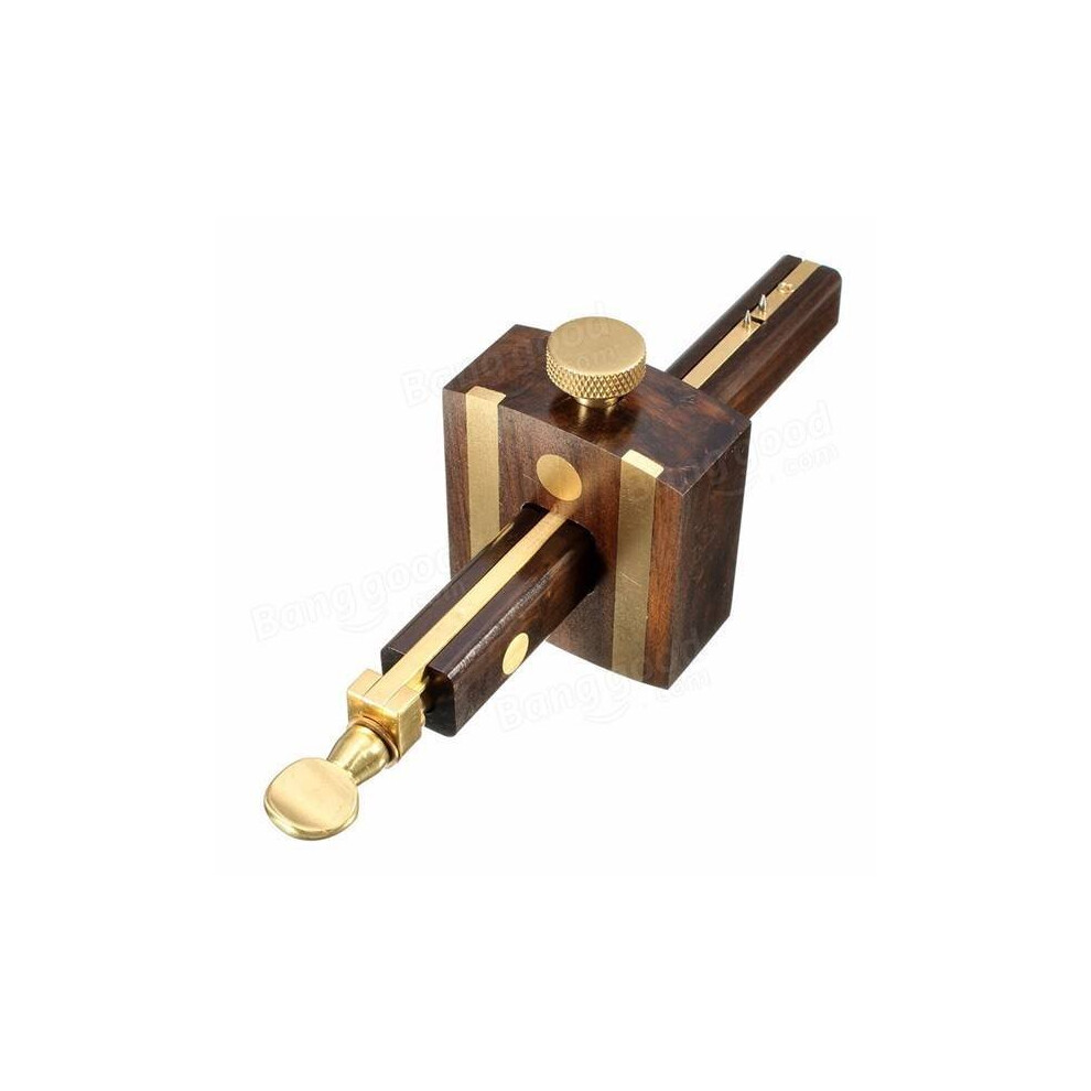 Ebony+ Copper Scriber Screw Cutting Gauge 8Inch/200Mm Mark Scraper Wearproof Carpenter Woodworking Tool 6901722555745