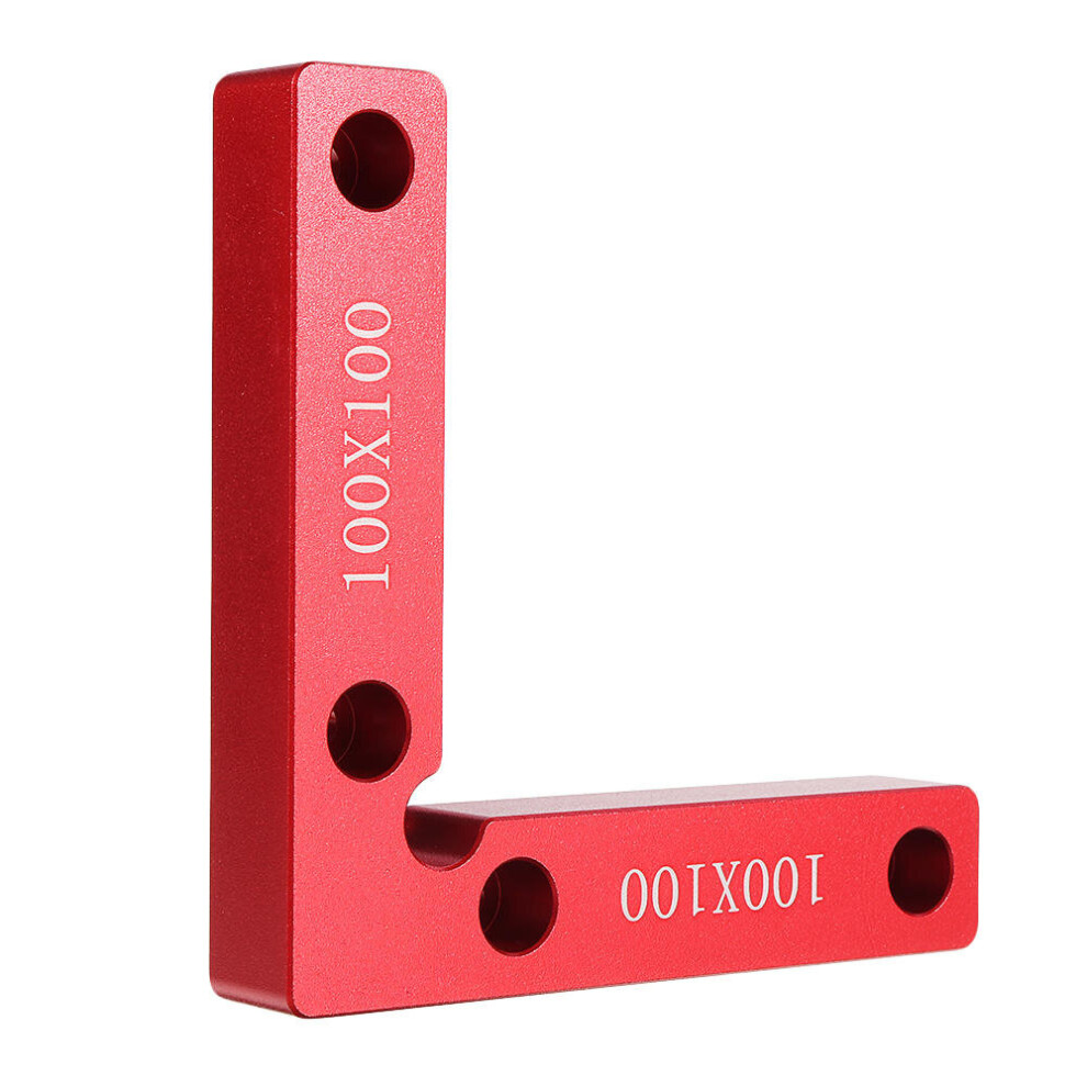 2Pcs Aluminium Alloy 90 Degree 100X100mm Precision Clamping Square Woodworking Machinist Square Positioning Right Angle Clamping Measure 6901722572810