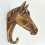 Bronze Effect Large Wall Coat Hook | Horse 6